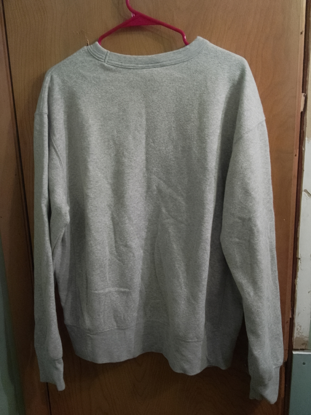 Champion Light Gray Sweatshirt with Maroon Logo Y2K Size Large - Picture 4 of 9